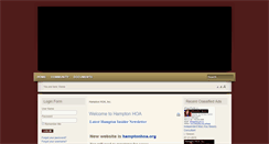 Desktop Screenshot of hamptonhoa.net