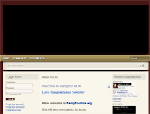 Tablet Screenshot of hamptonhoa.net